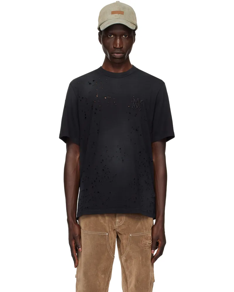 Amiri Black 'MA' Shotgun T-Shirt Black