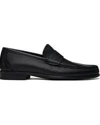 Ferragamo Black Signature Loafers Nero