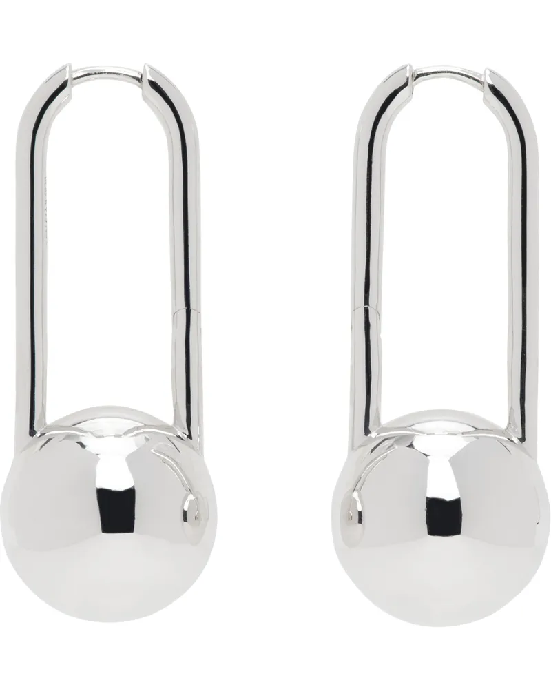 Maria Black Silver Grosse Schlesi Earrings Silver