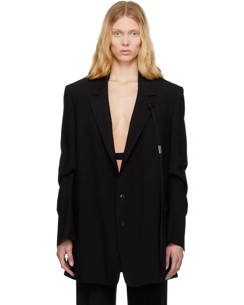 Ann Demeulemeester Black Agnes High Comfort Tailorerd Blazer 099