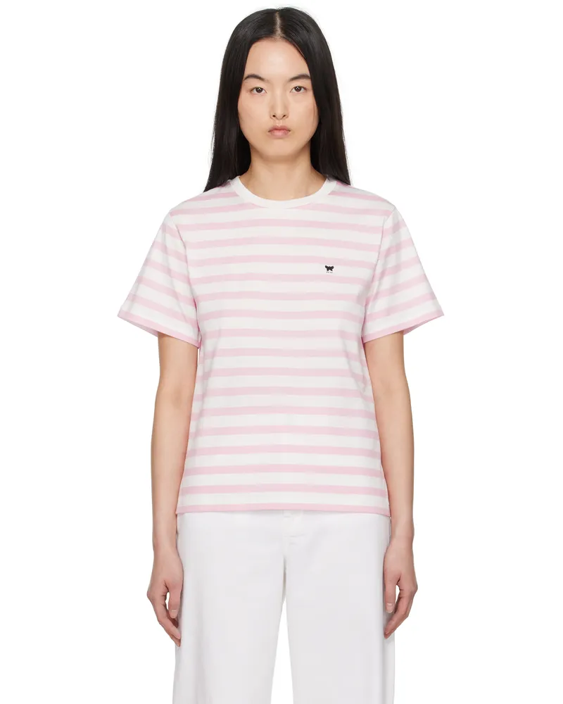 Max Mara Pink & White Satrapo T-shirt 012