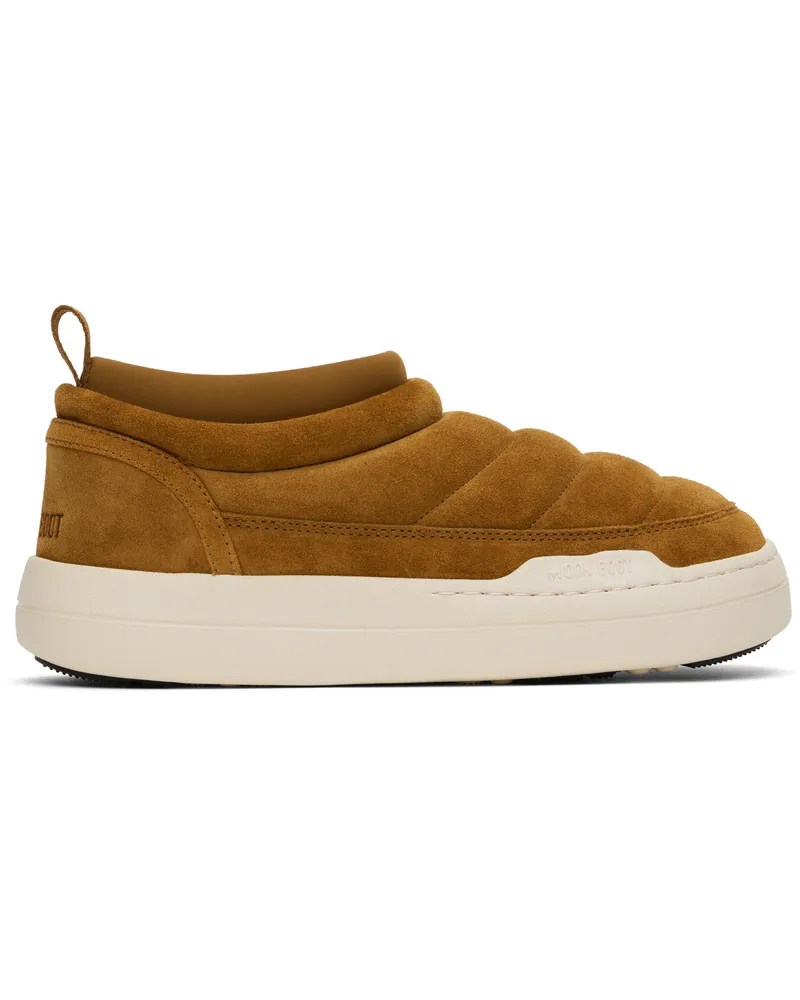 Moon Boot Tan Park Soft Suede Loafers M008