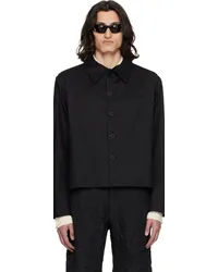 Spencer Badu Black Button Jacket Black