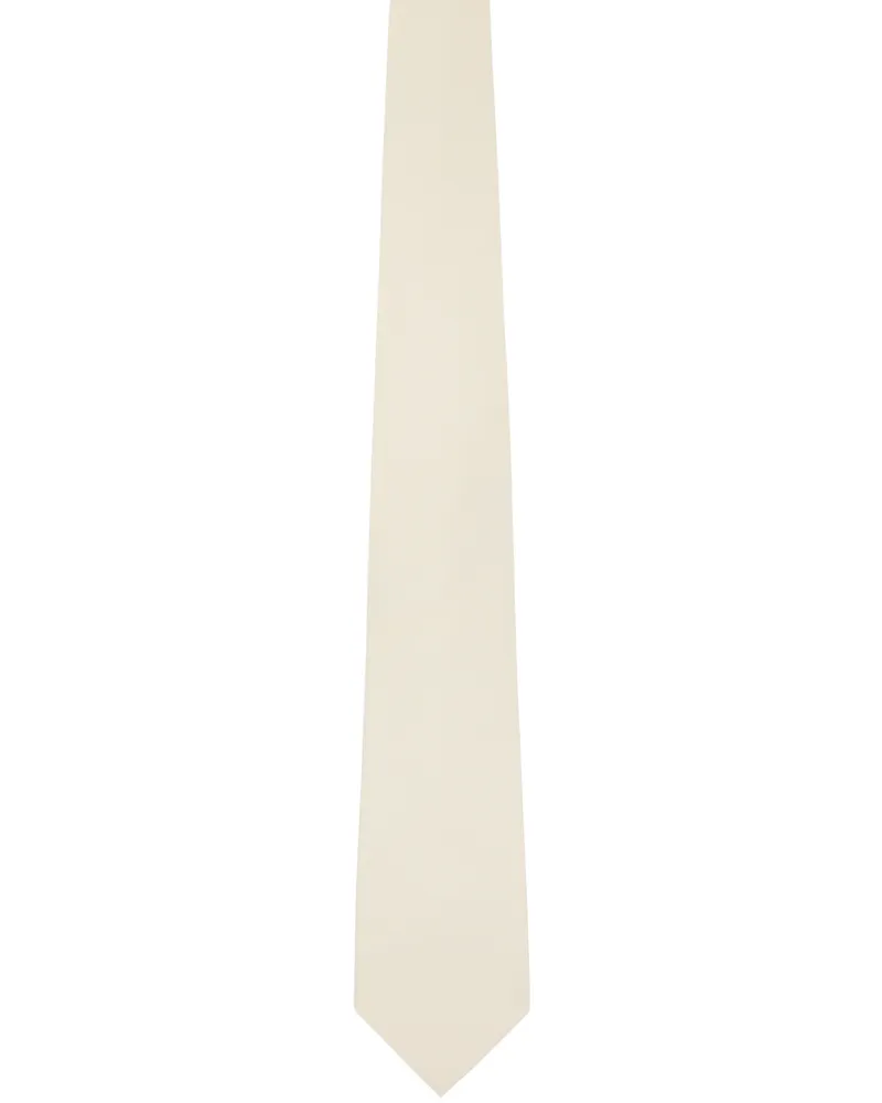 AURALEE Beige Super Light Wool Tie Light