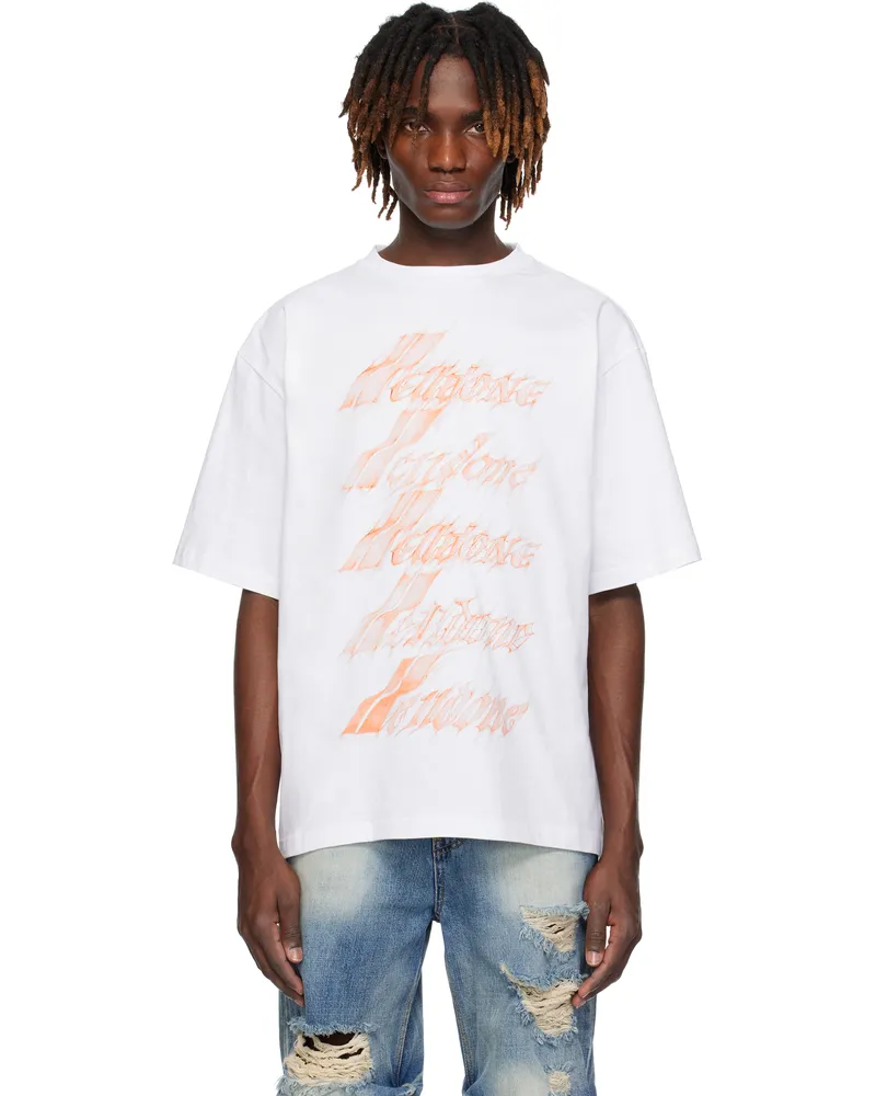 WE 11 DONE White Spark Logo T-shirt White