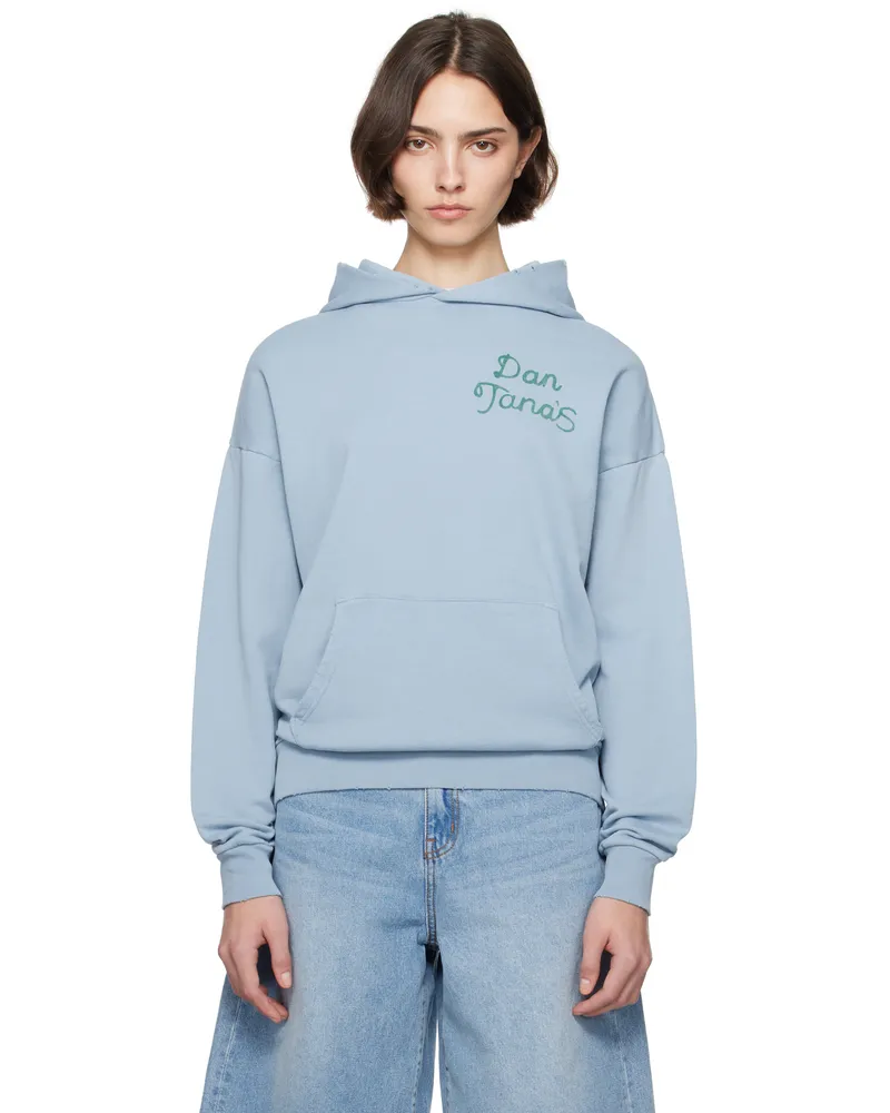 RE/DONE Blue Modern 'Dan Tana's House' Hoodie Pacific