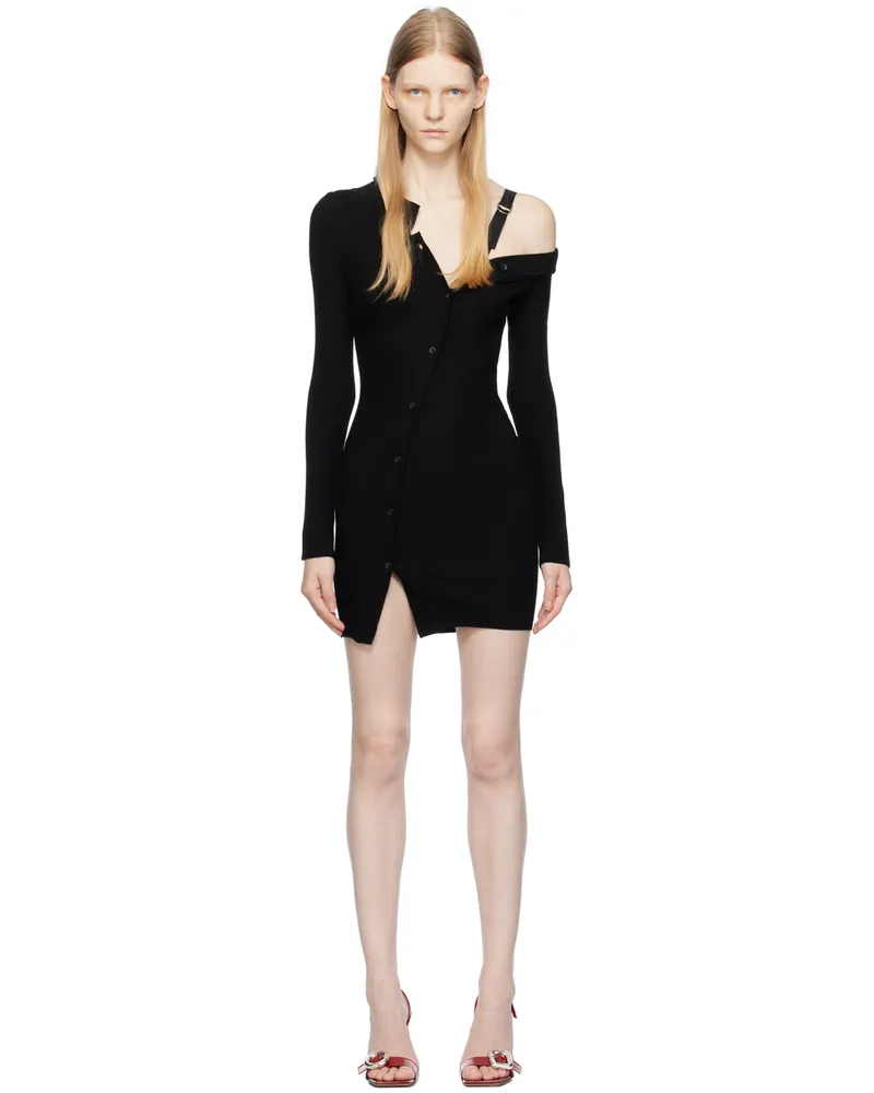 Jacquemus Black Le Chouchou 'La Robe La Maille Colin' Minidress 990