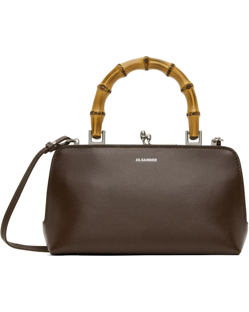 Jil Sander Burgundy Goji Bamboo Mini Bag 205