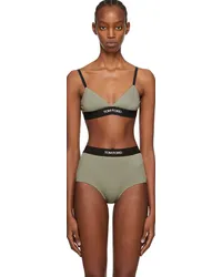 Tom Ford Green Triangle Bra Sage