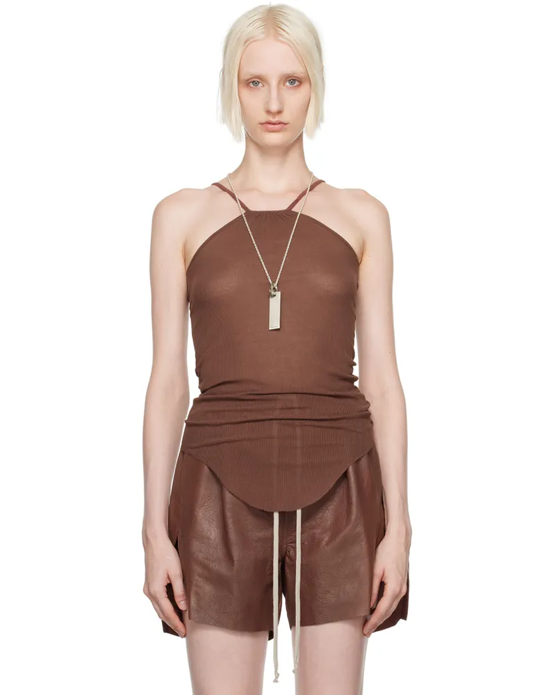 Rick Owens Brown Porterville Skorpio Tank Top 93