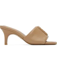 Marc Jacobs Beige 'The Leather J Marc' Heeled Sandals Camel