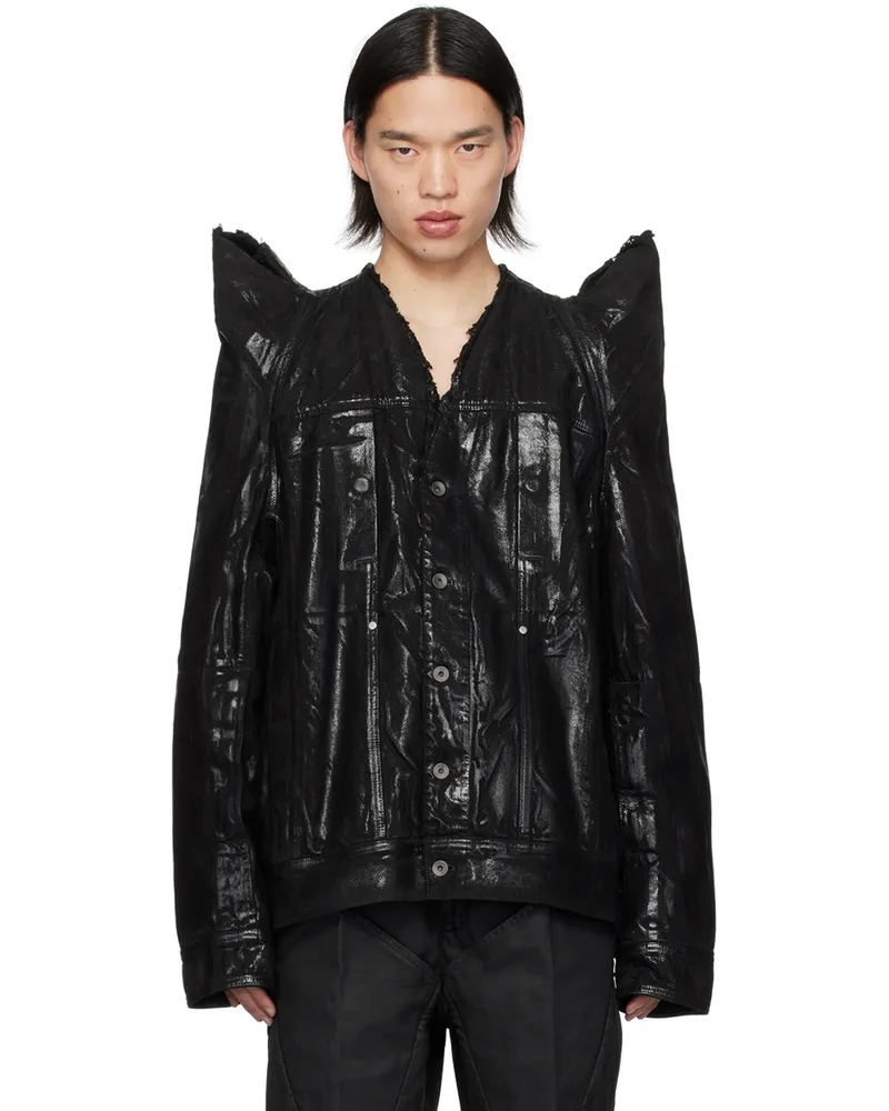 Rick Owens Black TEC Worker Denim Jacket 09