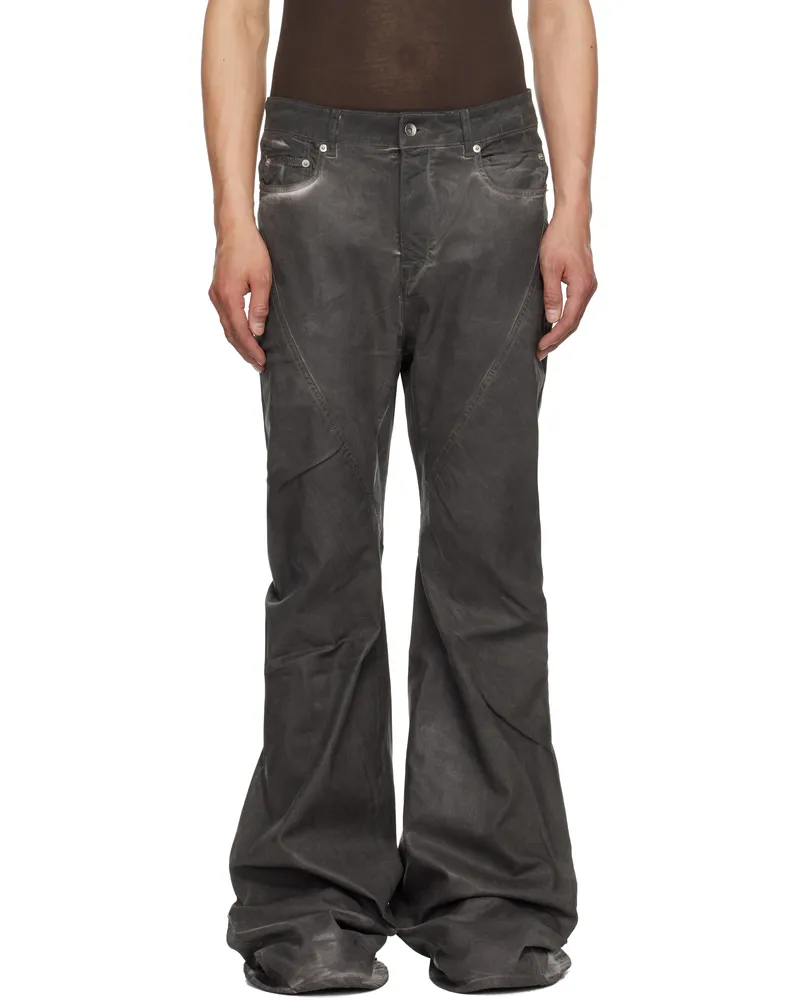 DRKSHDW by Rick Owens Gray Hollywood Bias Bootcut Jeans 78