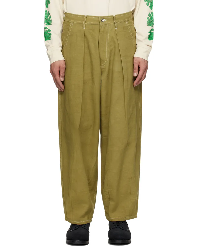 STORY mfg. Green Lush Trousers Olive