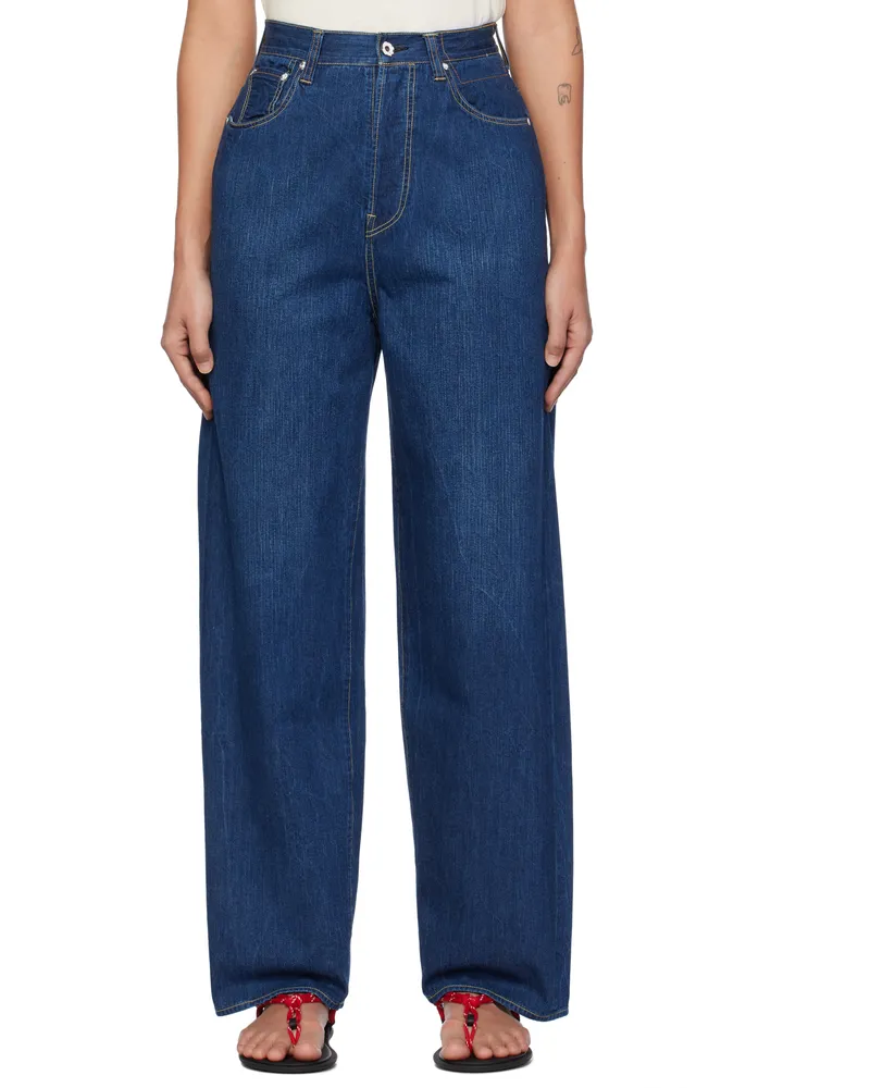 Visvim Blue Social Sculpture W17 Dry-25 Jeans Blue