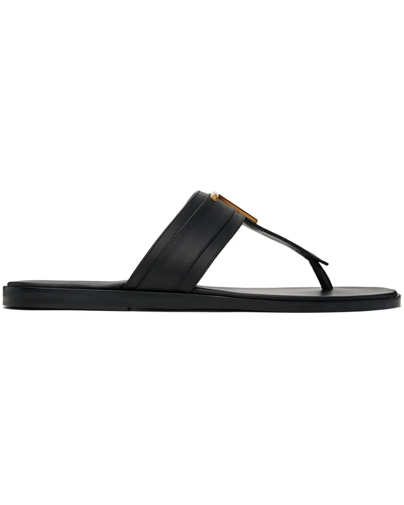 Tom Ford Black Brighton Sandals Black