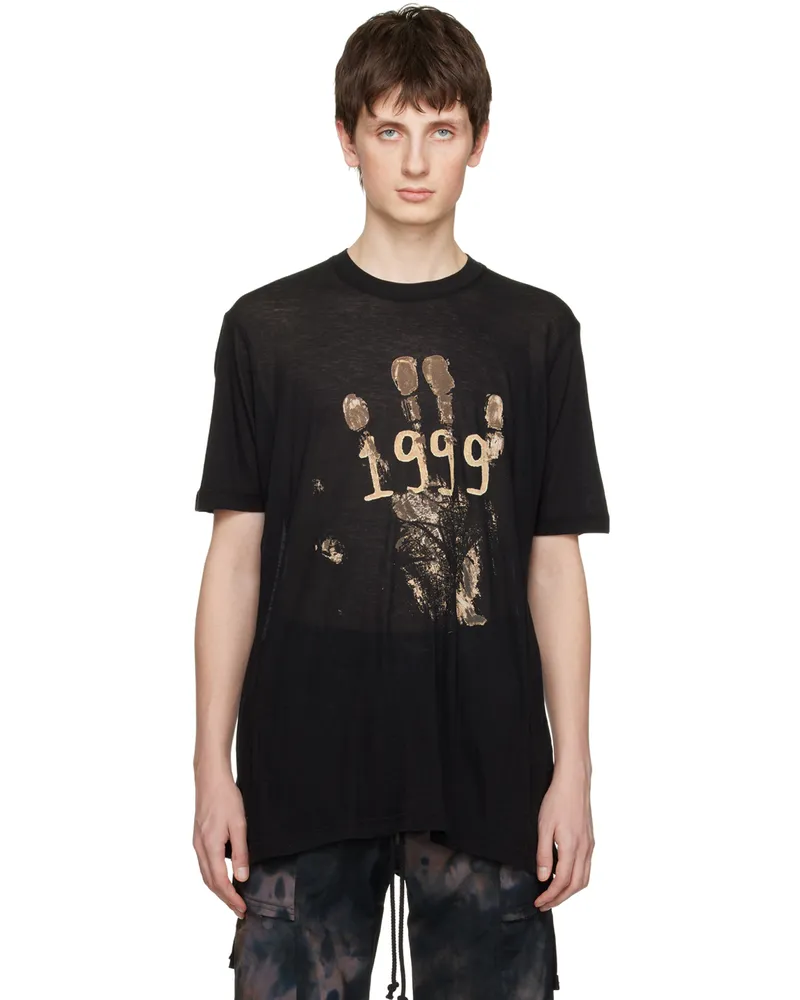 Song For The Mute Black 1999 Hand T-Shirt Black