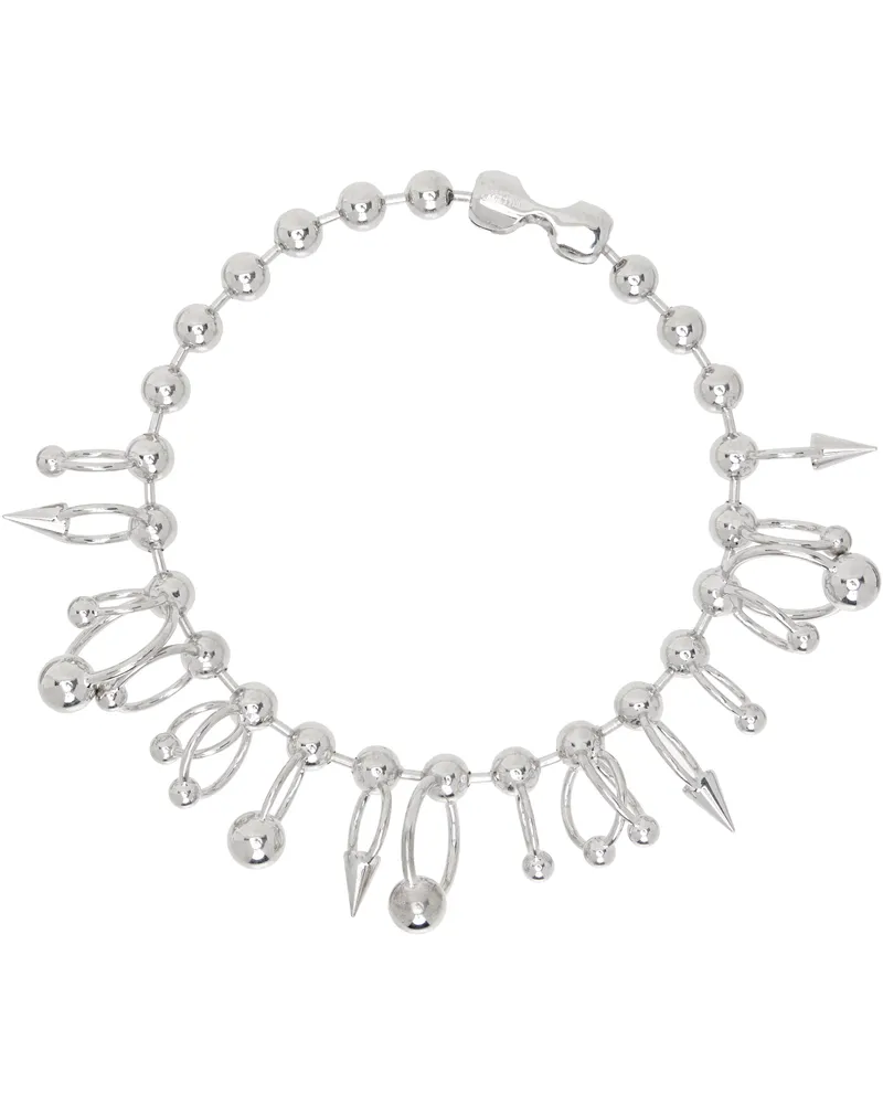 Jean Paul Gaultier Silver 'The Ball' Necklace 91