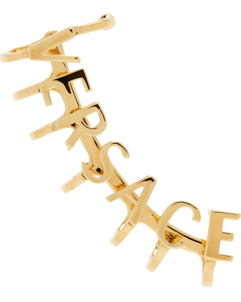 Versace Gold Logo Single Earring 3j000-versace