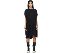 Black Sleeveless Dolly Midi Dress