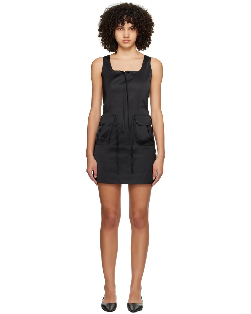 Kijun Black Cargo Minidress Black