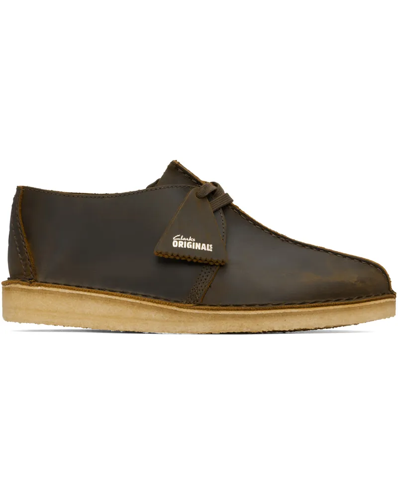 Clarks Brown Desert Trek Derbys Beeswax