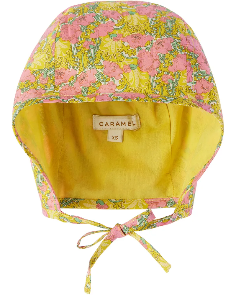 Caramel Baby & Child Baby Pink & Yellow Lavendula Bonnet Pink