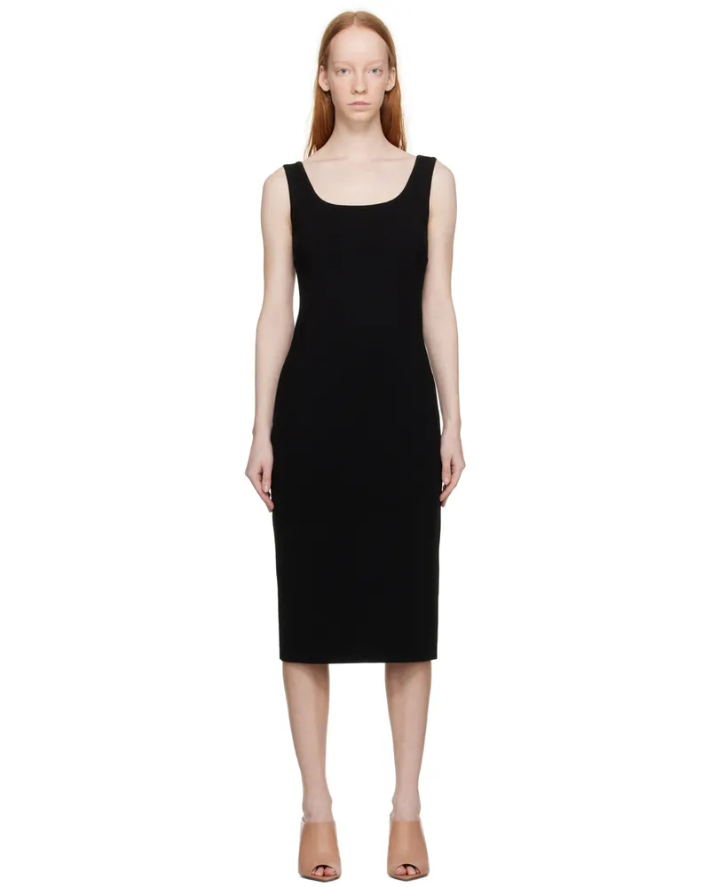 Max Mara Black Onagro Midi Dress 002