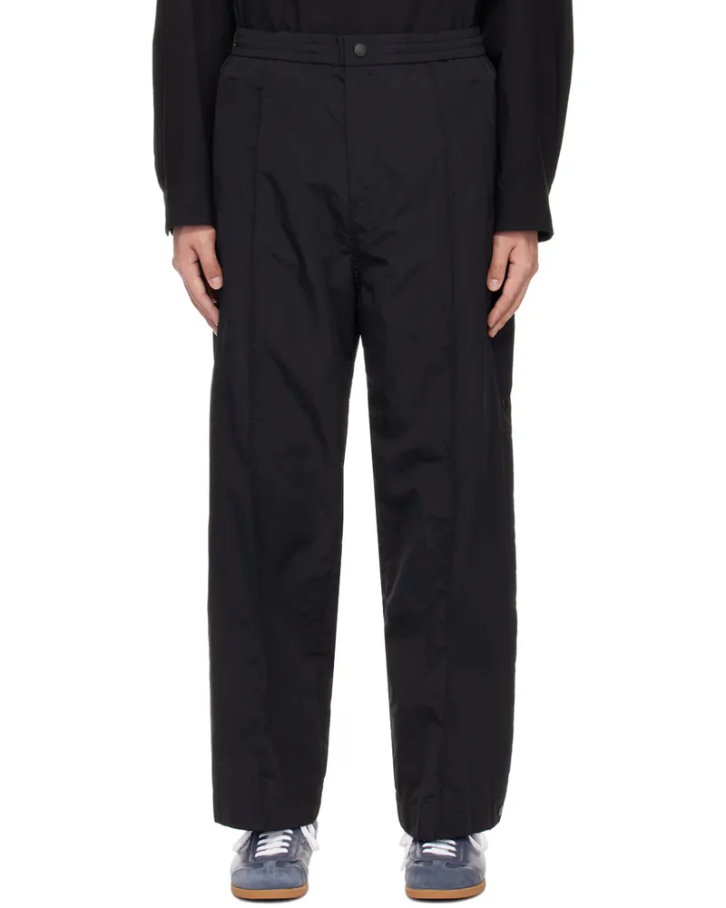 SOLID HOMME Black Folding Trousers 807b