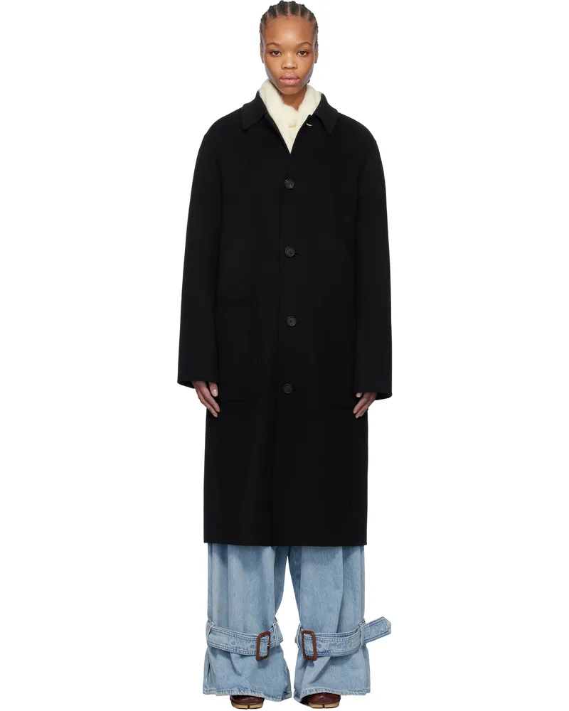 Mackage Black Beckett Handmade Wool Coat C0001