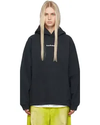 Acne Studios Black Printed Hoodie Black