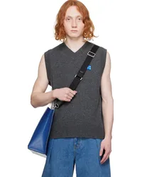 Adererror Gray Significant Tag Vest Charcoal