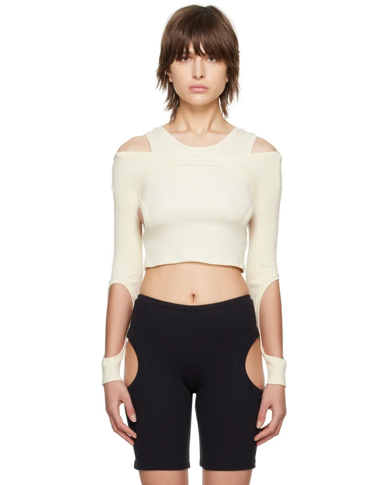 ORIENS Beige Orbit Tank Top Beige