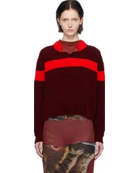 OTTOLINGER Burgundy Striped Sweater Burgundy