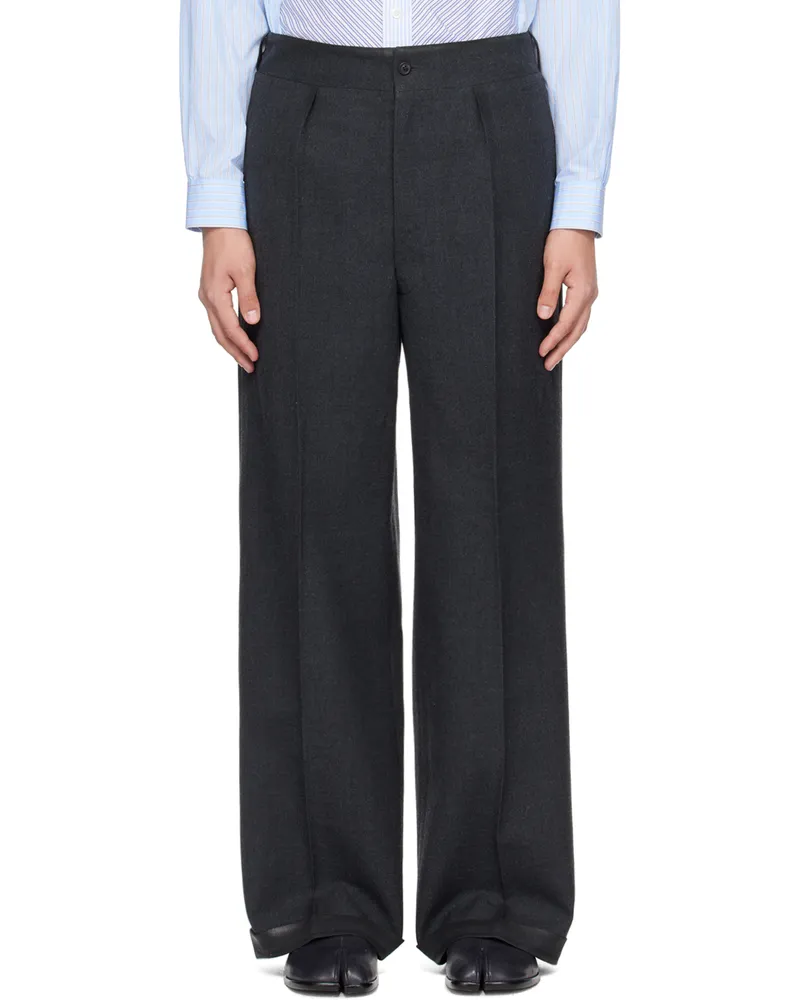 Maison Margiela Gray Heavy Trousers 855m