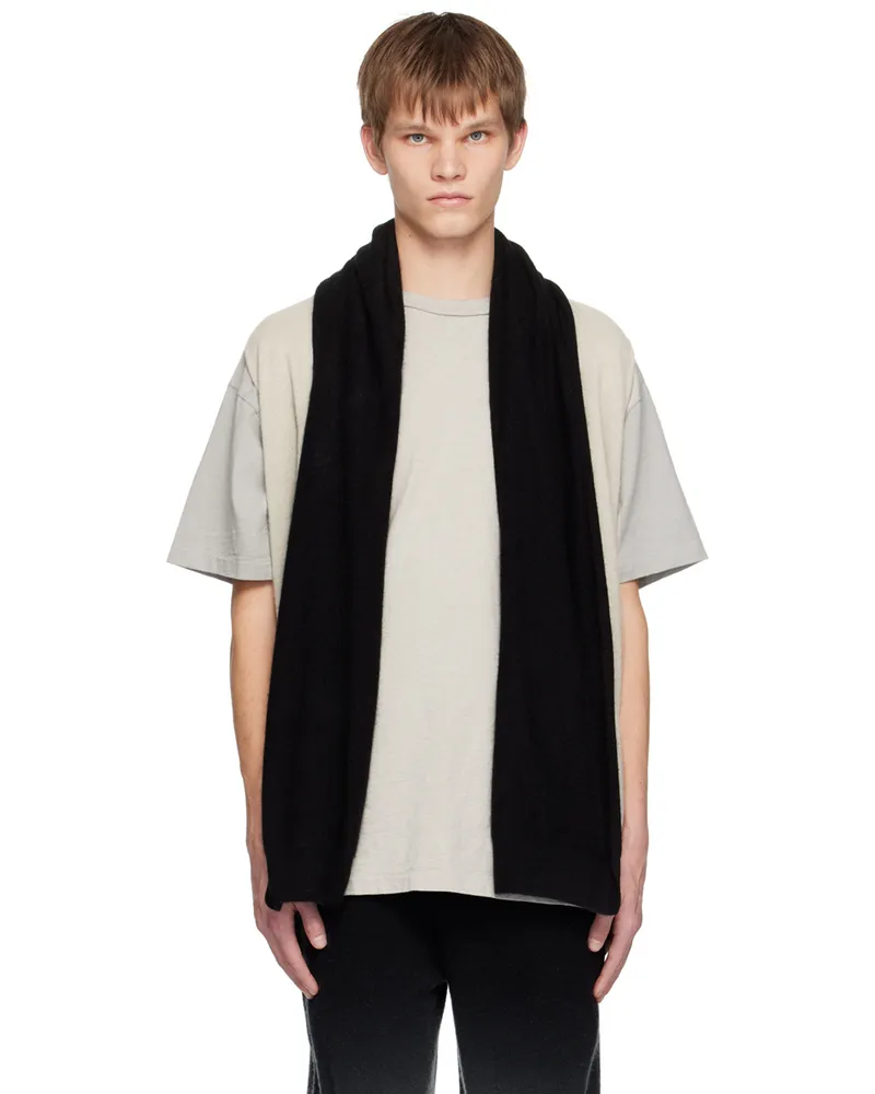 Frenckenberger Black & Green Big Neck Cardigan Moon