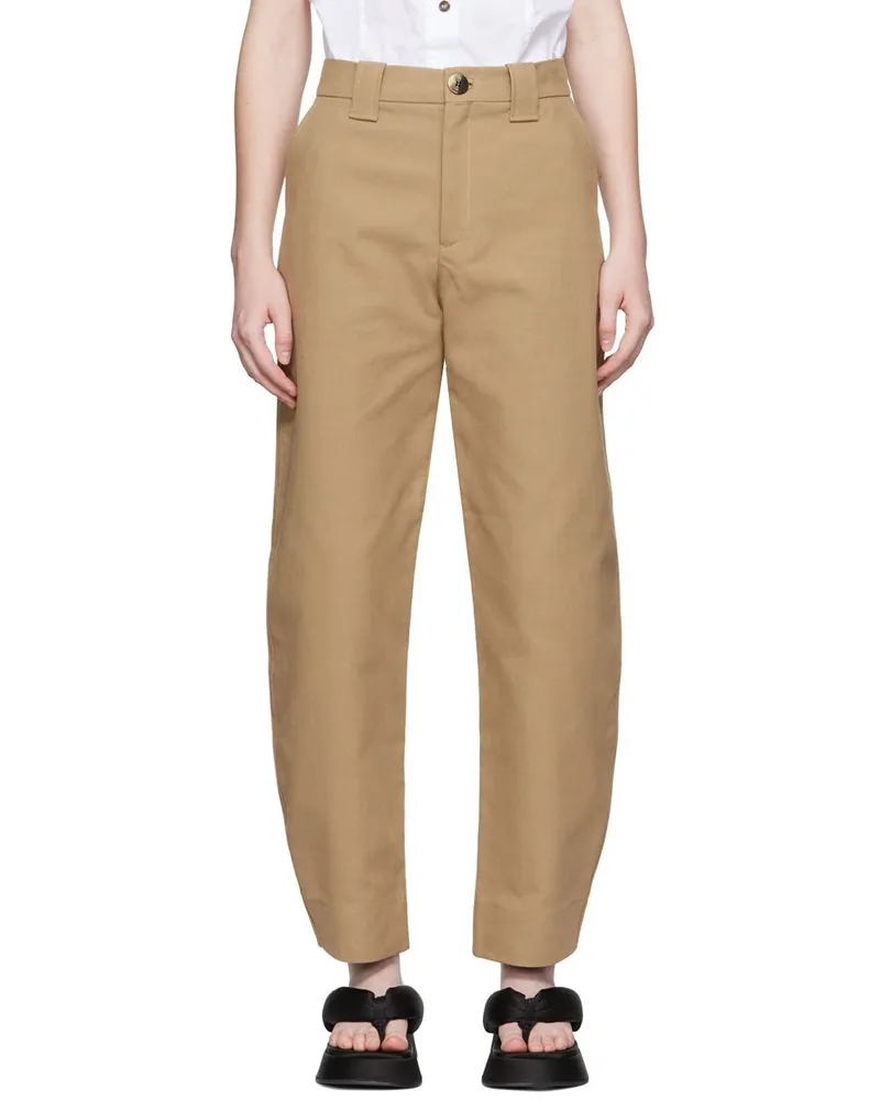 Ganni Beige Suit Trousers 554