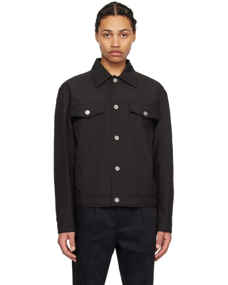AMI Paris Black Padded Jacket Black