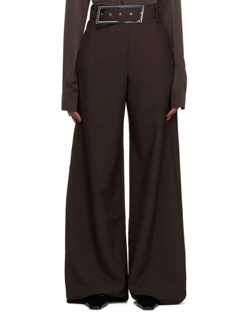 16ARLINGTON SSENSE Work Capsule – Brown Hagen Trousers Chocolate
