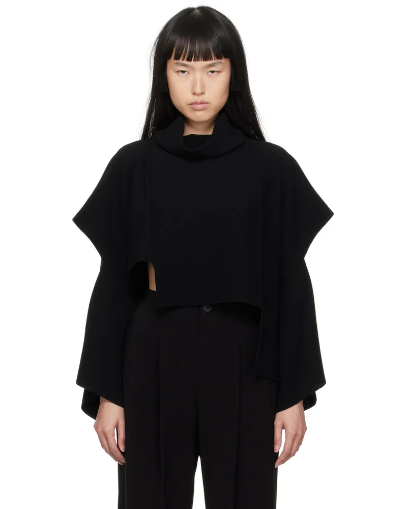 Issey Miyake Black Brick Knit Turtleneck 15