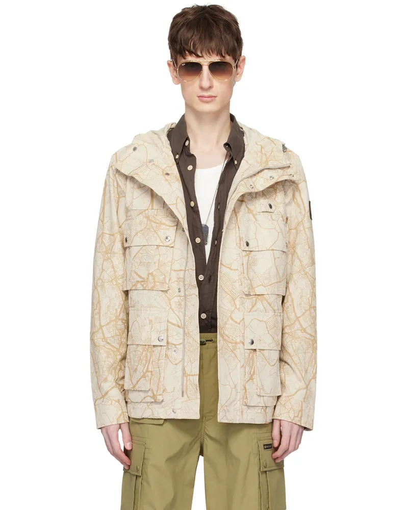 Belstaff Beige Castmaster Map Jacket Sldsn