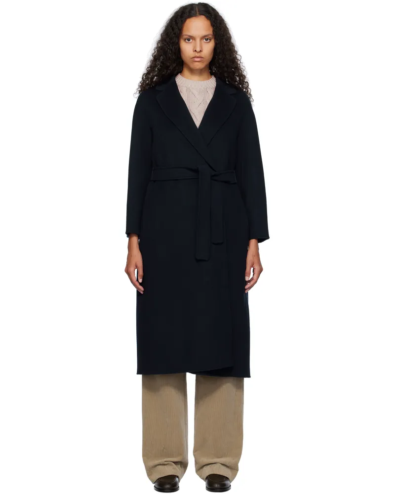 Max Mara Navy Esturia Coat 012