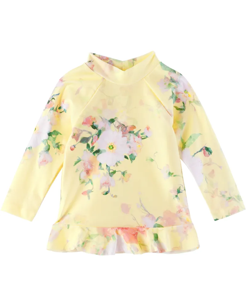 Zimmermann Kids Yellow Everley Frill Rash Guard Ylwcfl