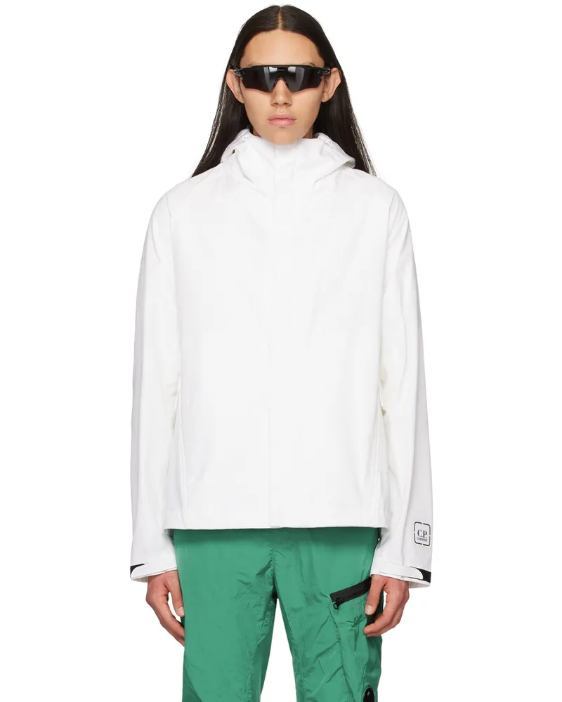C.P. Company White Metropolis Series HyST Jacket 101