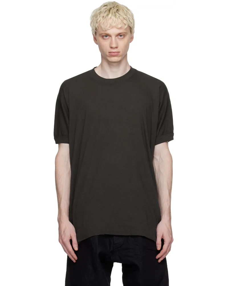 Jan-Jan Van Essche Gray O-Project T-Shirt Off-Black