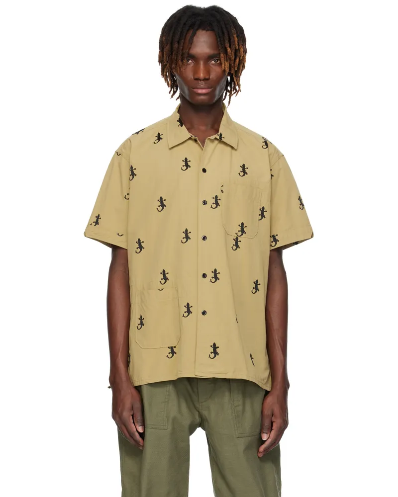 Engineered Garments Khaki Camp Shirt Ibkhaki