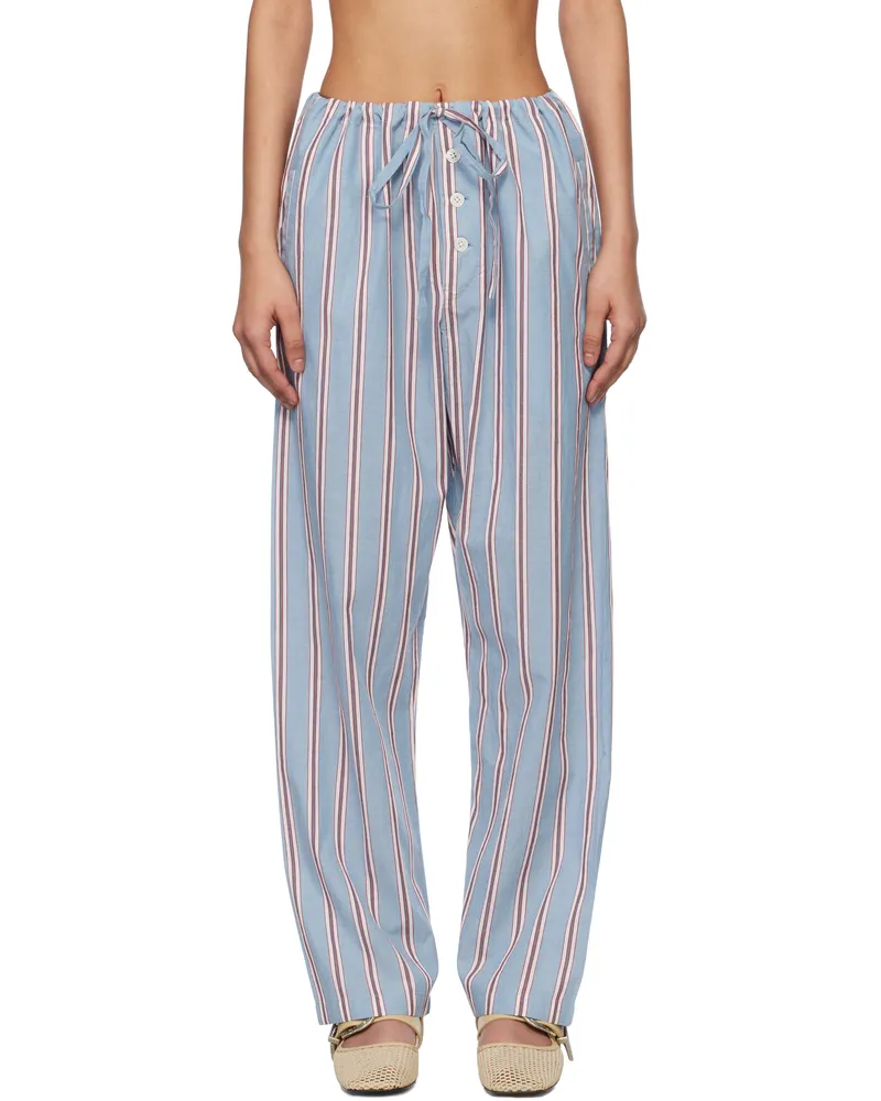 BODE Blue Regatta Stripe Pyjama Pants Blmlt