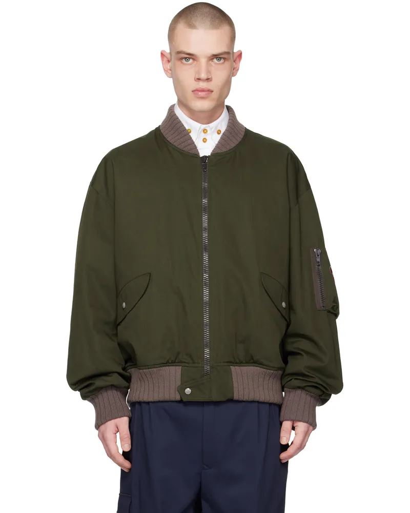 Vivienne Westwood Khaki Bernardo Bomber Jacket M402