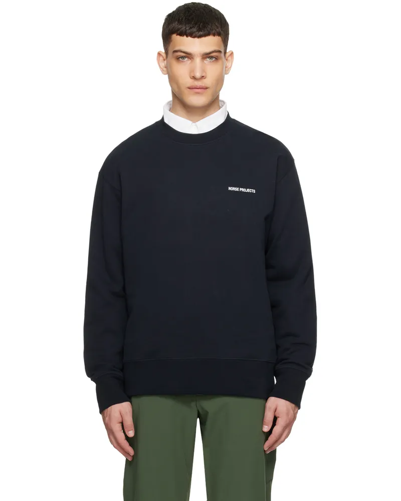 Norse Projects Navy Arne Sweatshirt Darknavy