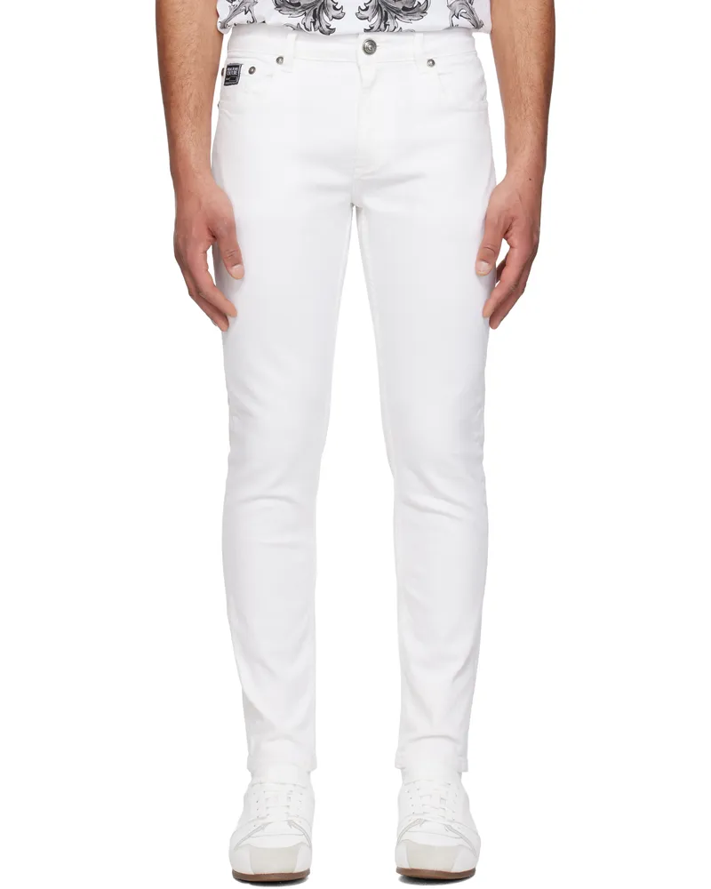 Versace Jeans White Narrow Dundee Jeans E003